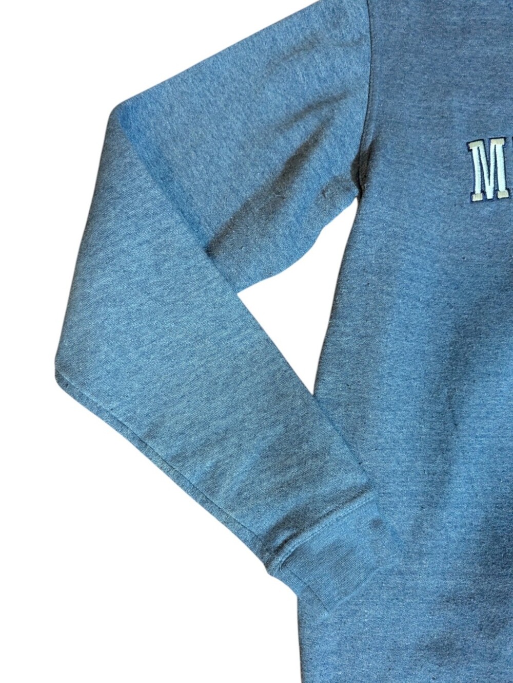 Marquette Michigan blue Crewneck Fleece Sweatshirt Casual Normcore NWOT Sz S - Picture 3 of 7